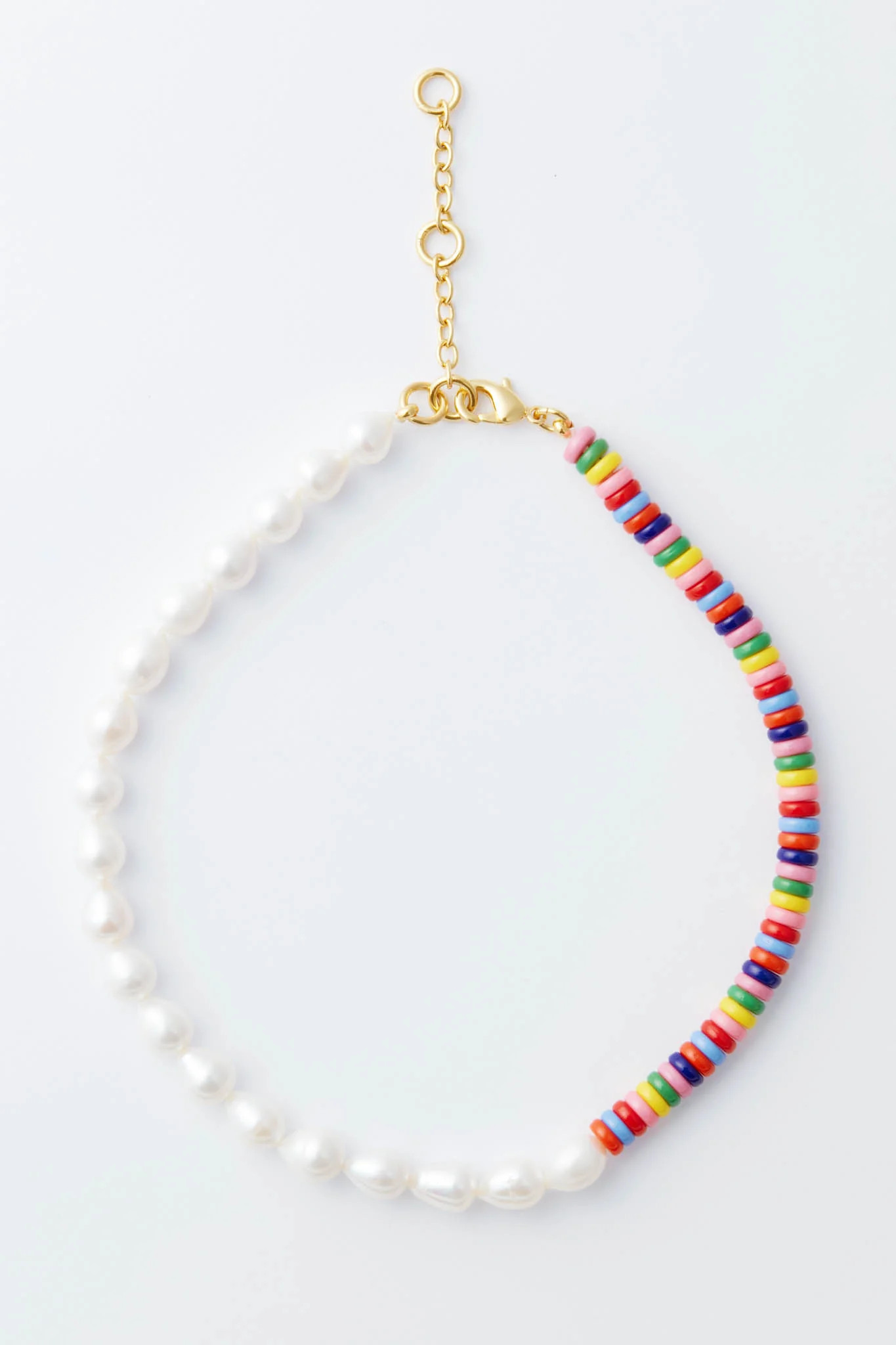 Rainbow and Pearl Frankie Necklace | Tuckernuck (US)