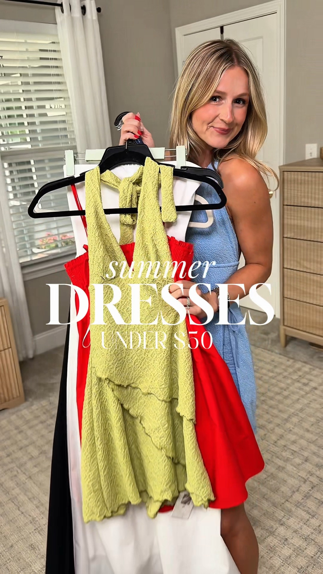 6 dresses for summer occasions that are under $50! 

These are perfect for vacations, brunch, showers, date nights, and everyday summer outfits. 

Sizing details: 
Blue dress (actually a romper): wearing an XS 
Green halter: wearing an XS 
Beige linen maxi: wearing XS 
White strapless: wearing XS 
Black maxi: wearing XS 
Red mini: wearing XS

Some of the purses are old styles & unfortunately cannot find them to link so o will look for similar styles! 


#AffordableFashion #SummerDresses #TargetStyle #WalmartFashion #AmazonFashion #SummerDress #AffordableStyle #SummerOutfits #VacationStyle #TargetFinds #AmazonFinds #WalmartFinds

#LTKPetite #LTKootd