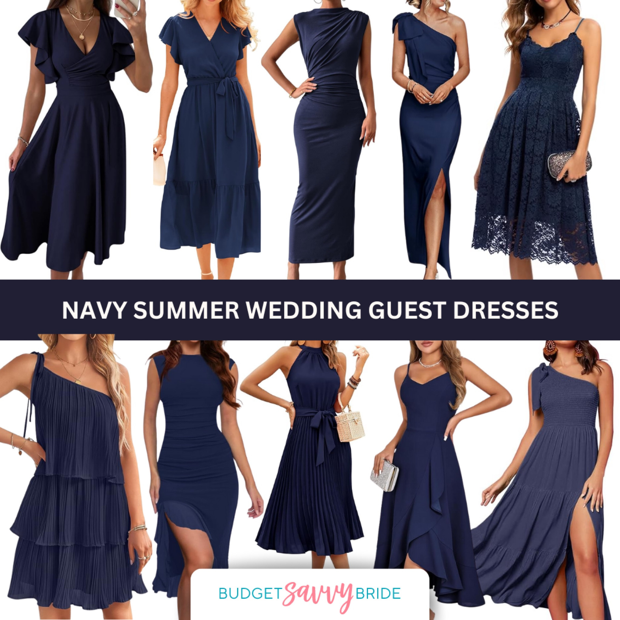 Looking for the perfect navy dress to wear for a summer wedding? Look no further, because we've rounded up a selection of stunning options for a summer soiree, all under $50! 🌌💙 

Navy never goes out of style. These classic navy dresses are perfect for a timeless wedding look. 🌌💙 Exude sophistication and poise. 

#WeddingGuestFashion #NavyChic

#LTKWedding #LTKFindsUnder50 #LTKParties