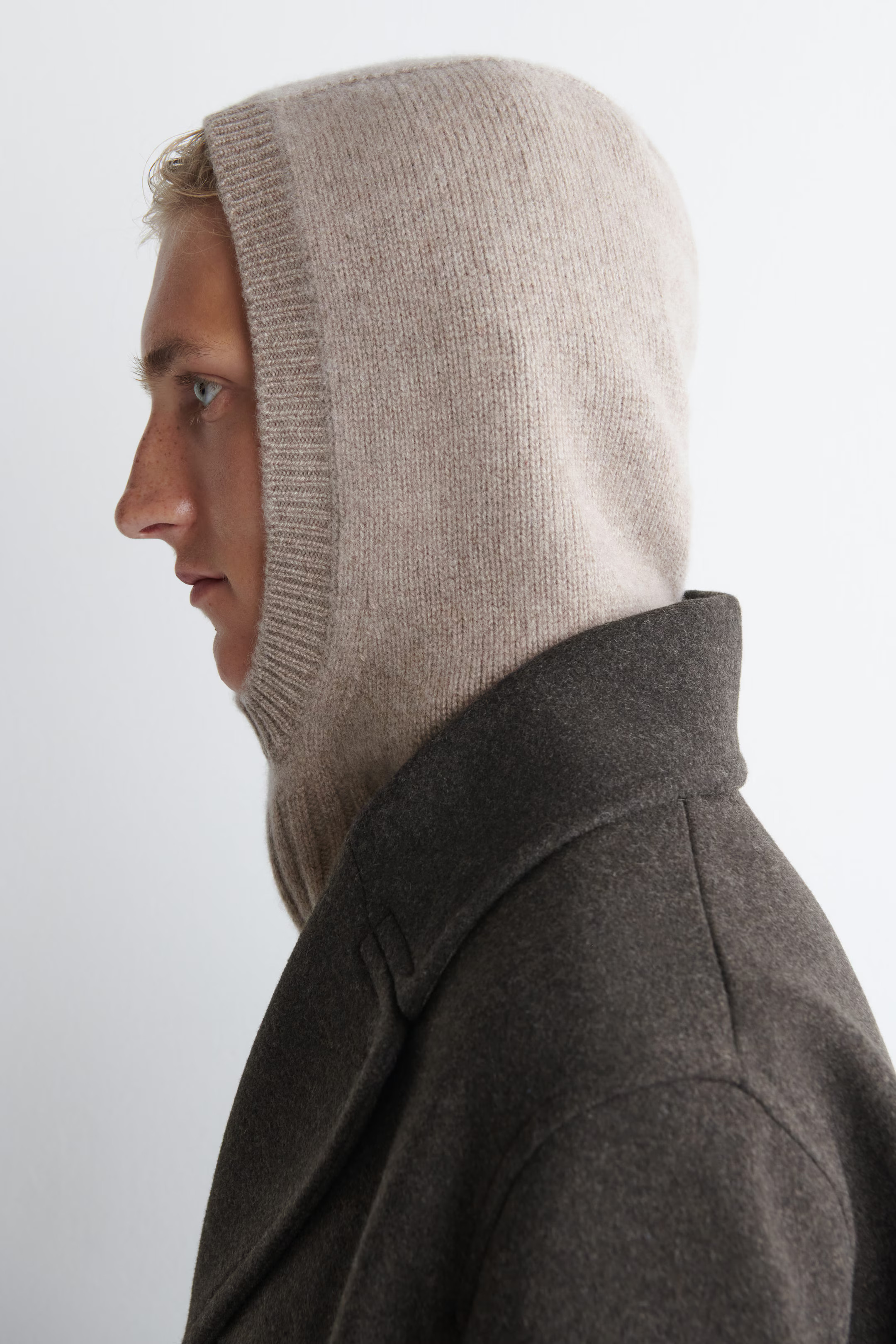 CASHMERE BALACLAVA - BEIGE MÉLANGE | COS US | COS (US)