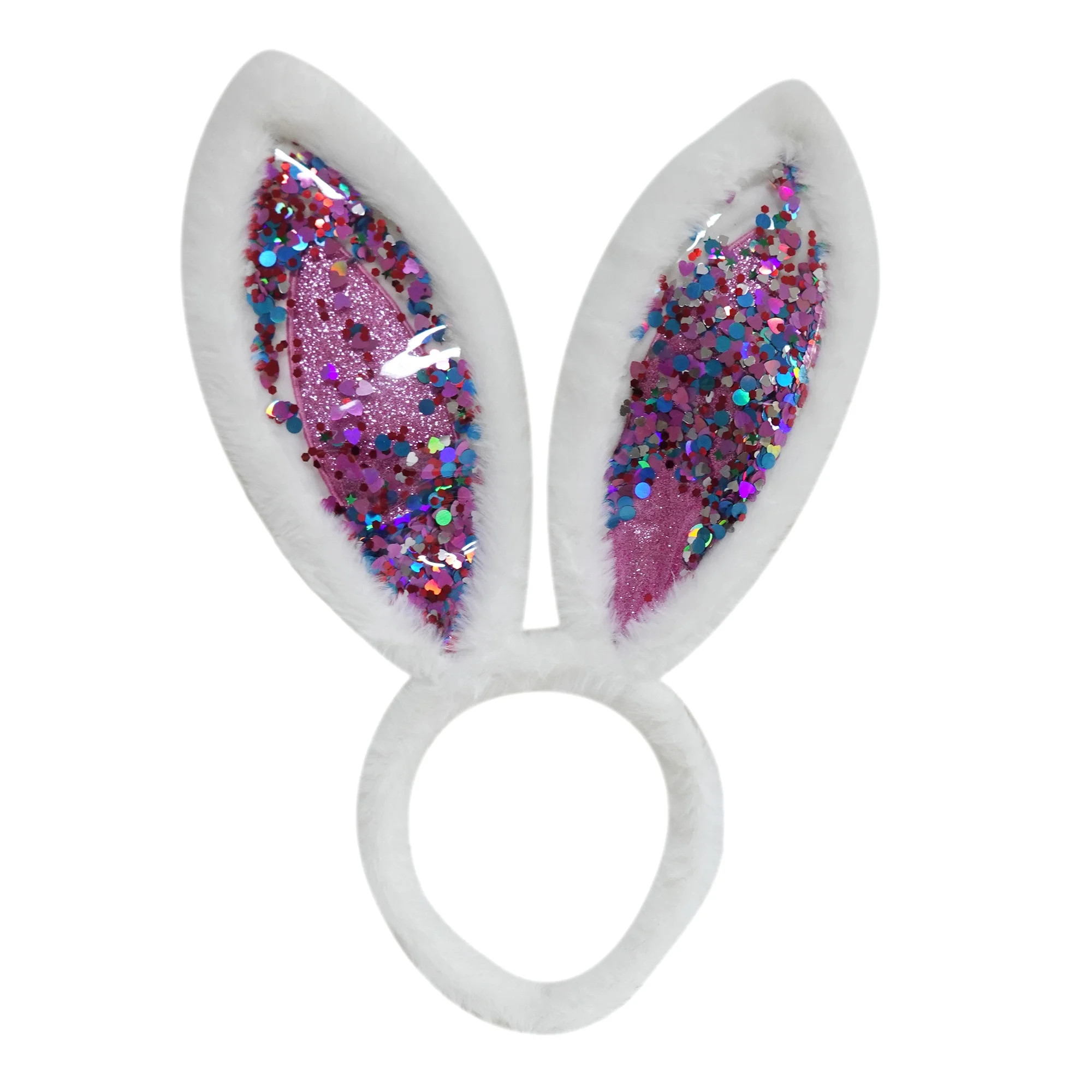 Easter Jumbo Bunny Sparkle Headband, Pink, by Way To Celebrate - Walmart.com | Walmart (US)