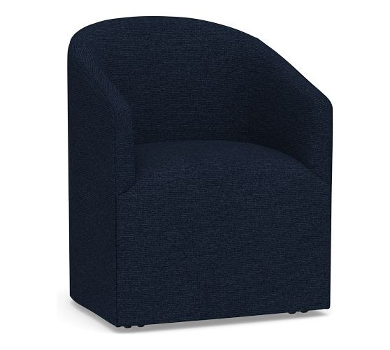 Baldwin Upholstered Barrel Back Dining Chair | Pottery Barn (US)