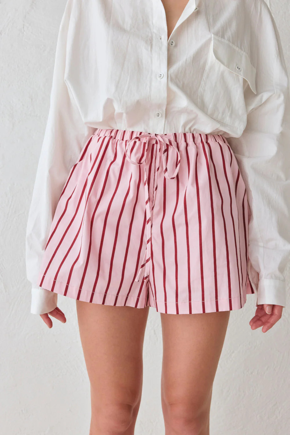 Annika Shorts Berry Stripe | VRG Grl