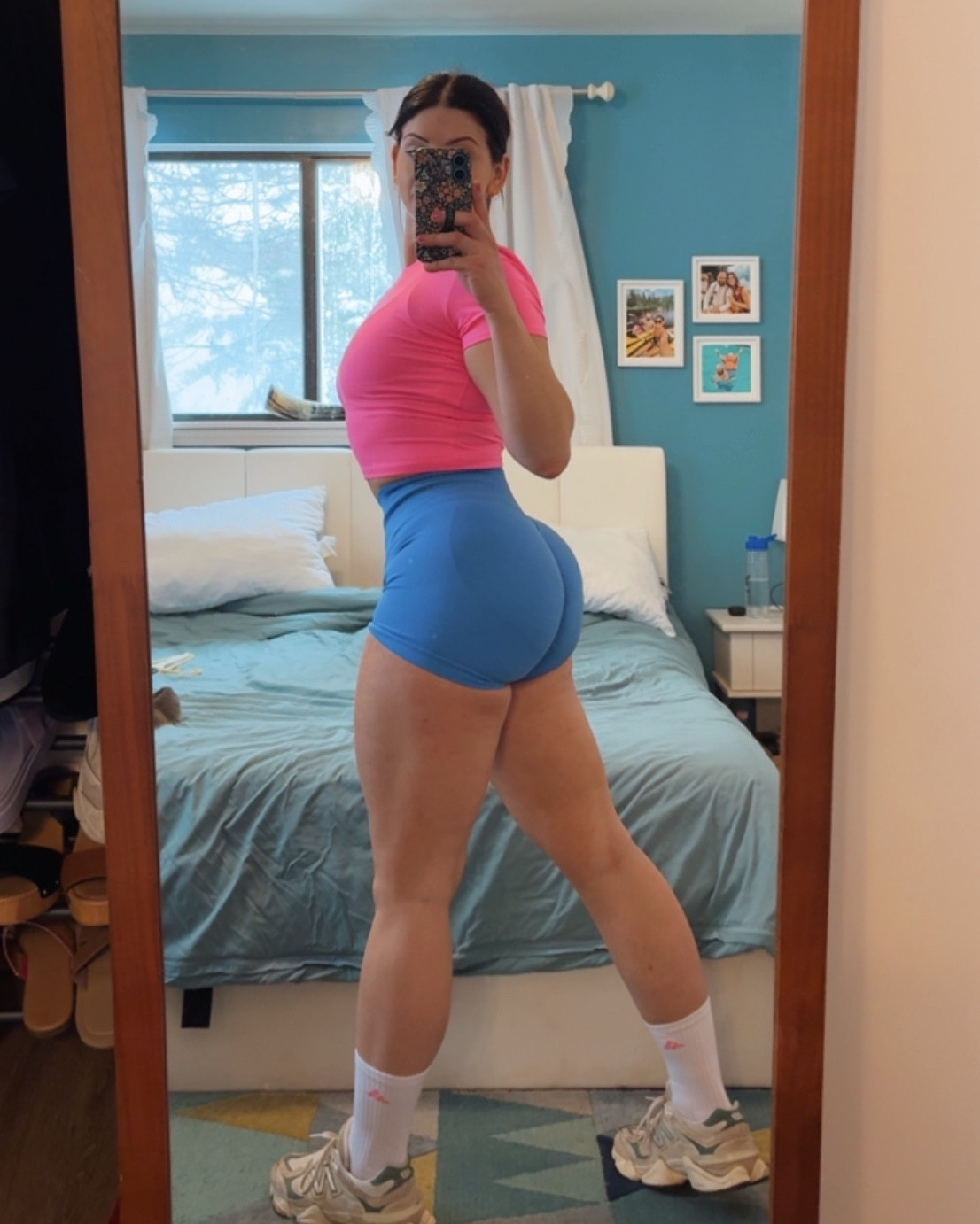This color combo though 🩷🩵

#LTKActive #LTKmomlife #LTKfitnessgoals