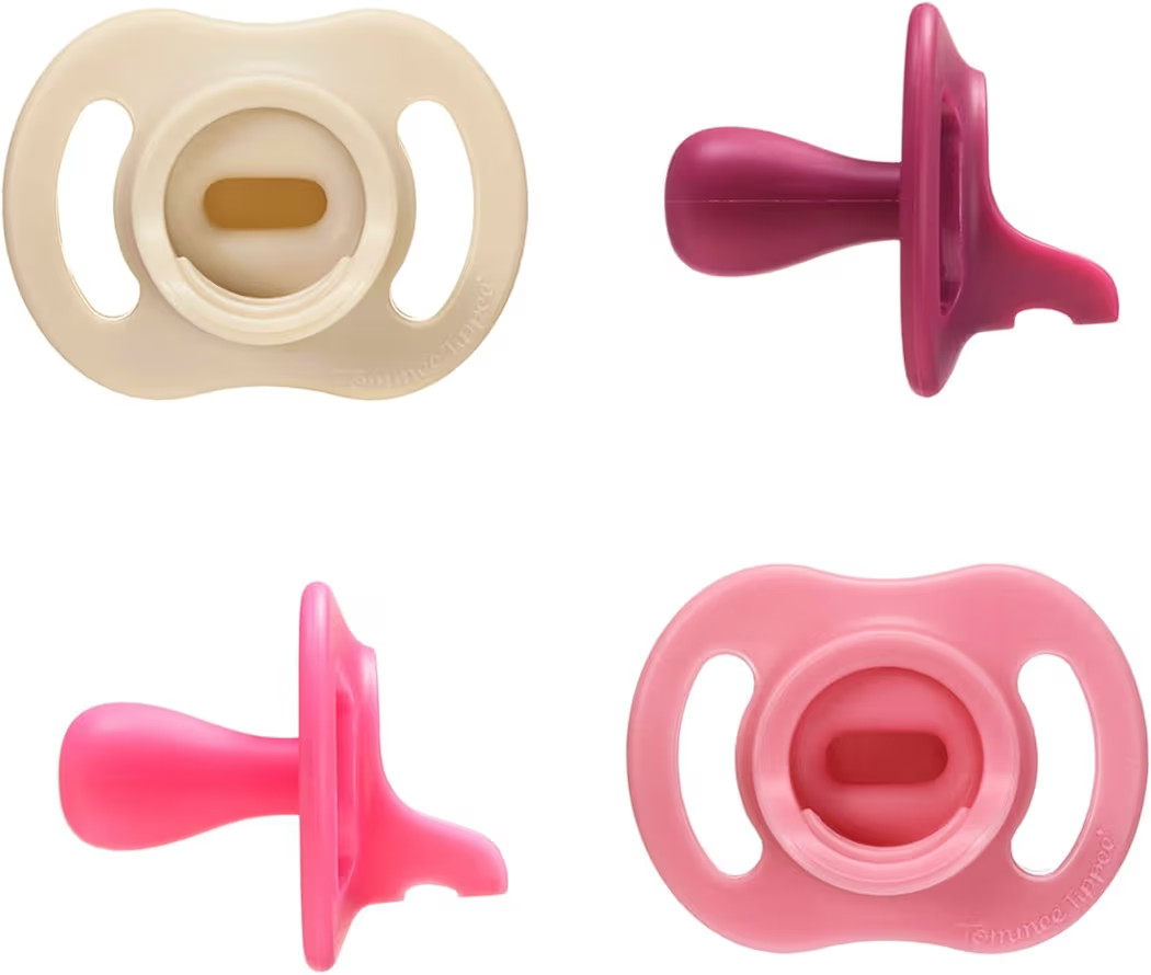 Tommee Tippee Ultra-Light StayPut Pacifier, One-Piece Silicone Design, 6-18m, 4 Pack | Amazon (US)