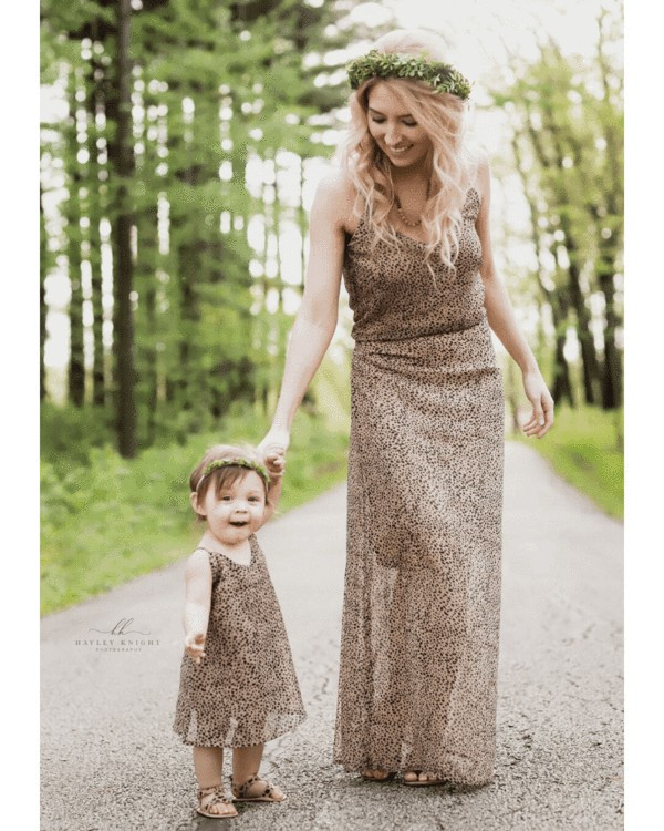 Savanah Mommy & Me Sun Dress - Safari | Bailey's Blossoms