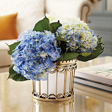 BW Woodbridge Cachepot Petite Brass Planter with Stainless Steel Liner | Ballard Designs, Inc.