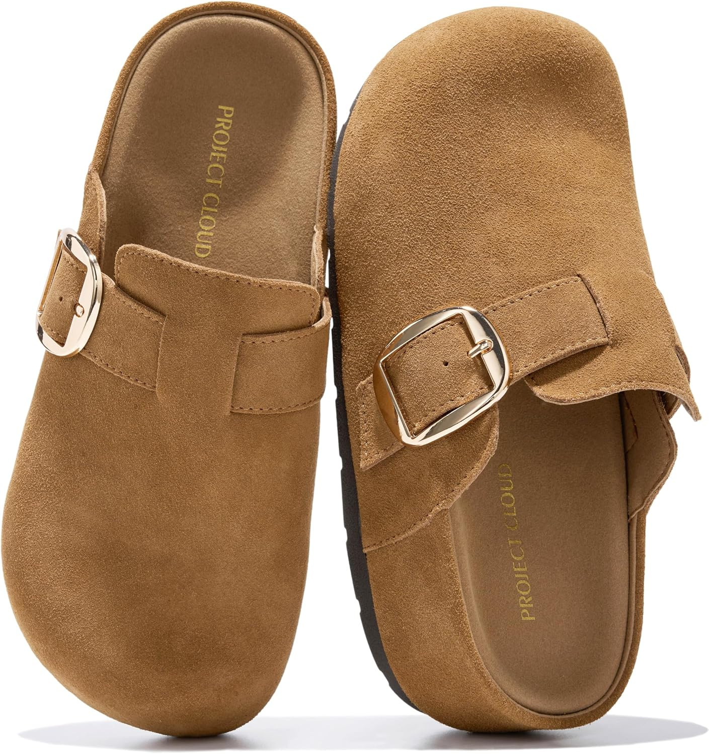 Project Cloud 100% Genuine Leather Platform Clogs for Women | Amazon (US)