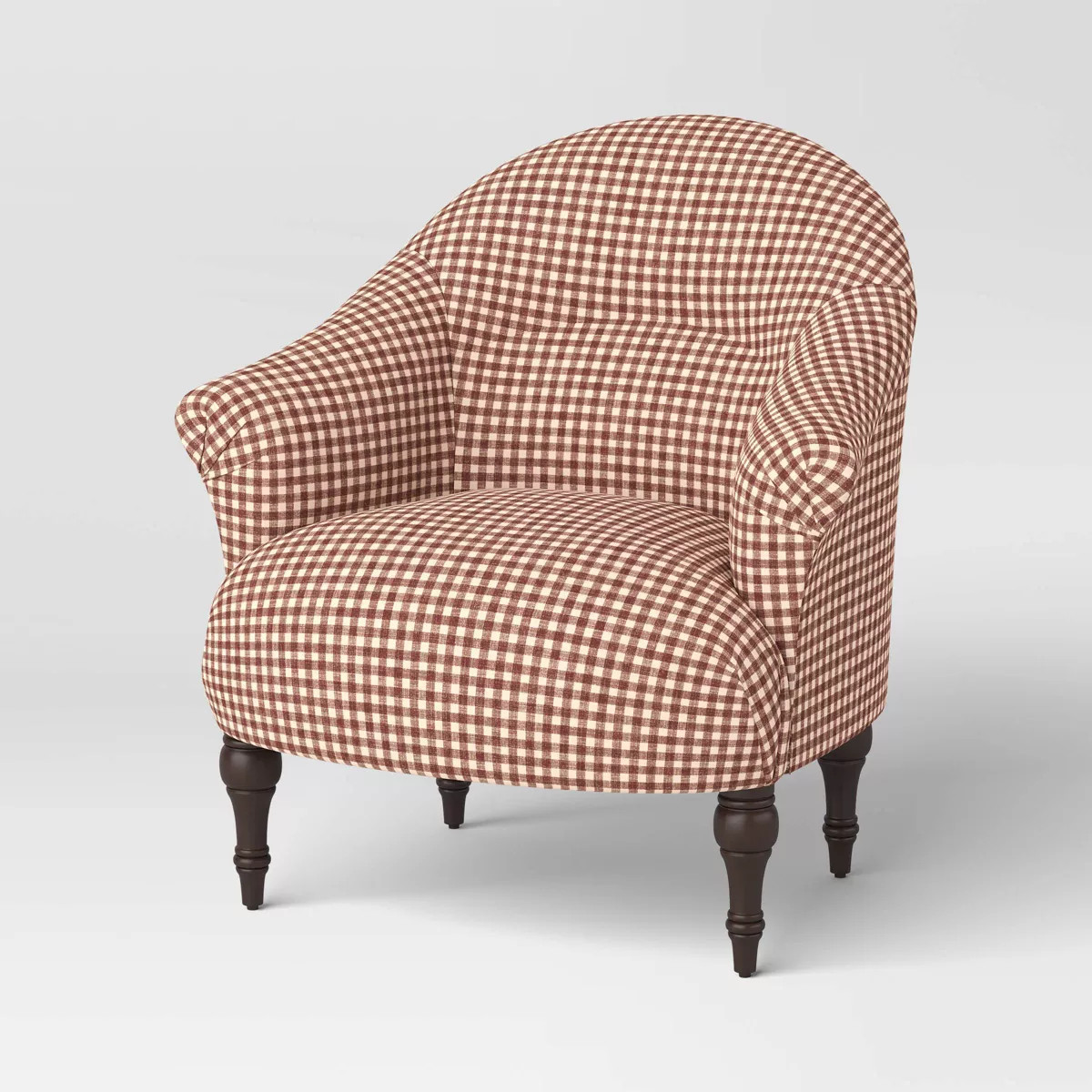 Printed Accent Chair Gingham Berry - Threshold™ designed with Studio McGee | Target