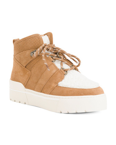 Suede Cozy Platform Sneakers | TJ Maxx