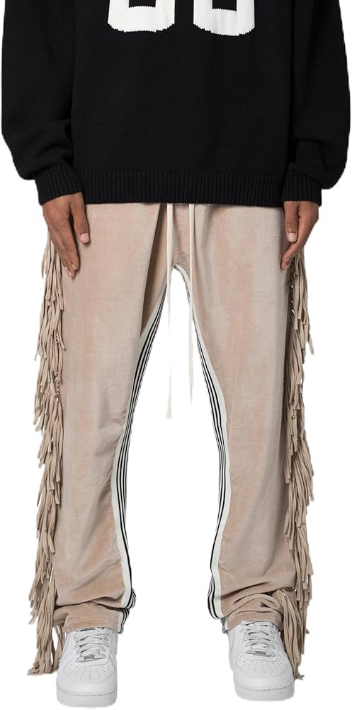 mnml Men's Fringe Velour Sweatpants | Amazon (US)