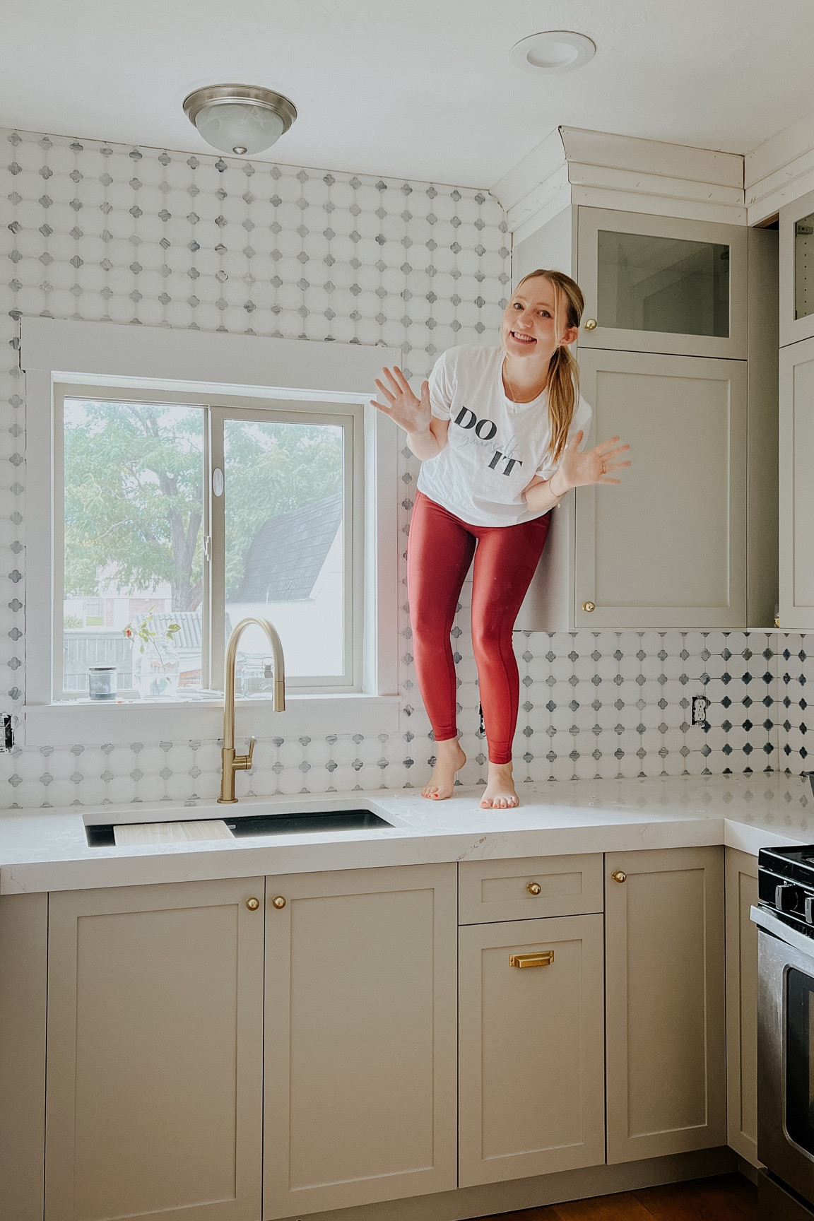 My go to tile tools - including the grout float that I couldn’t find today. Hands work too 😂

#LTKHome