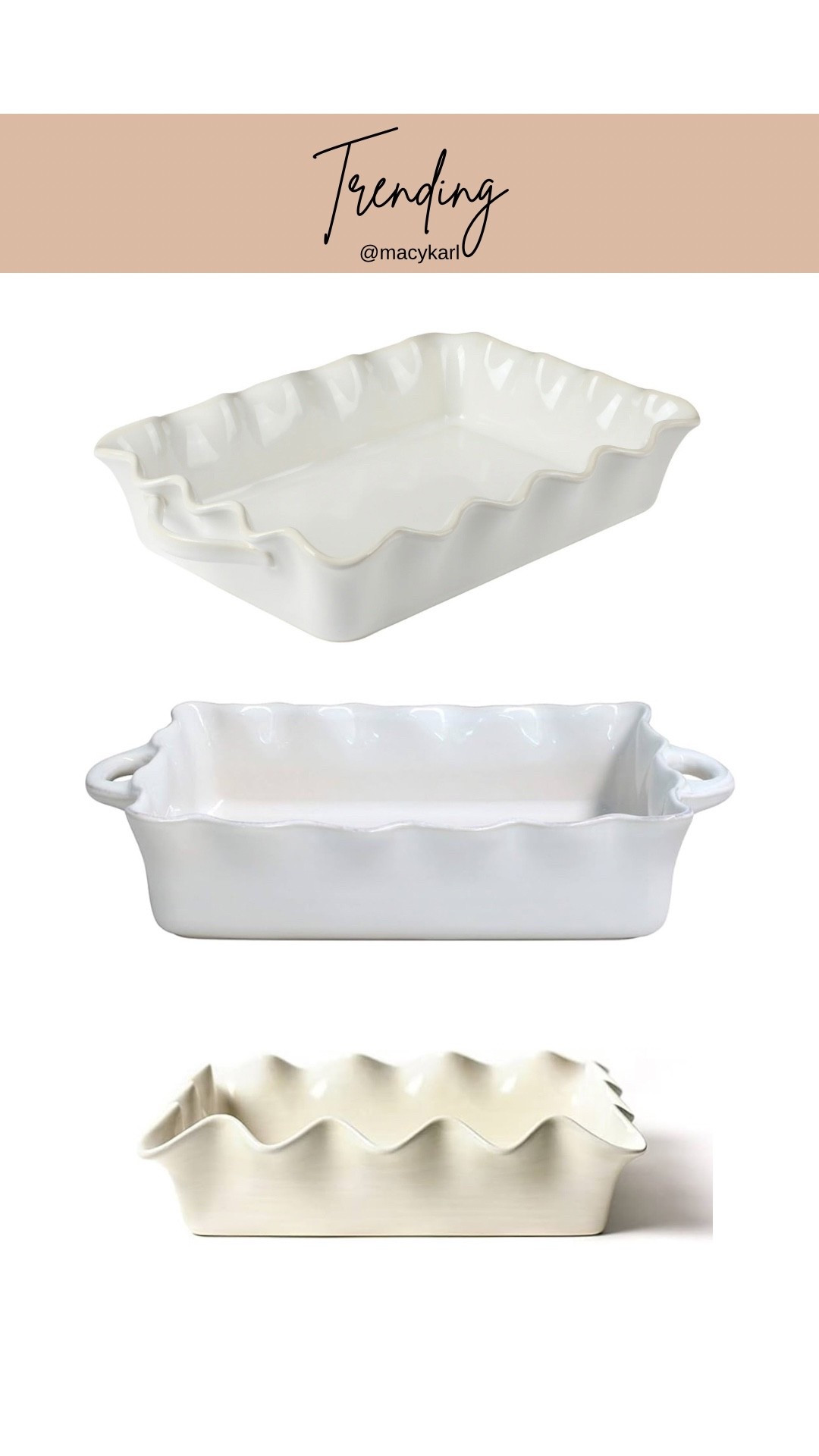 A favorite casserole dish for this holiday season

Holiday casserole dish, ruffled casserole dish, affordable serving ware, affordable baking dish, white casserole dish 

#LTKHome #LTKFindsUnder100 #LTKFamily