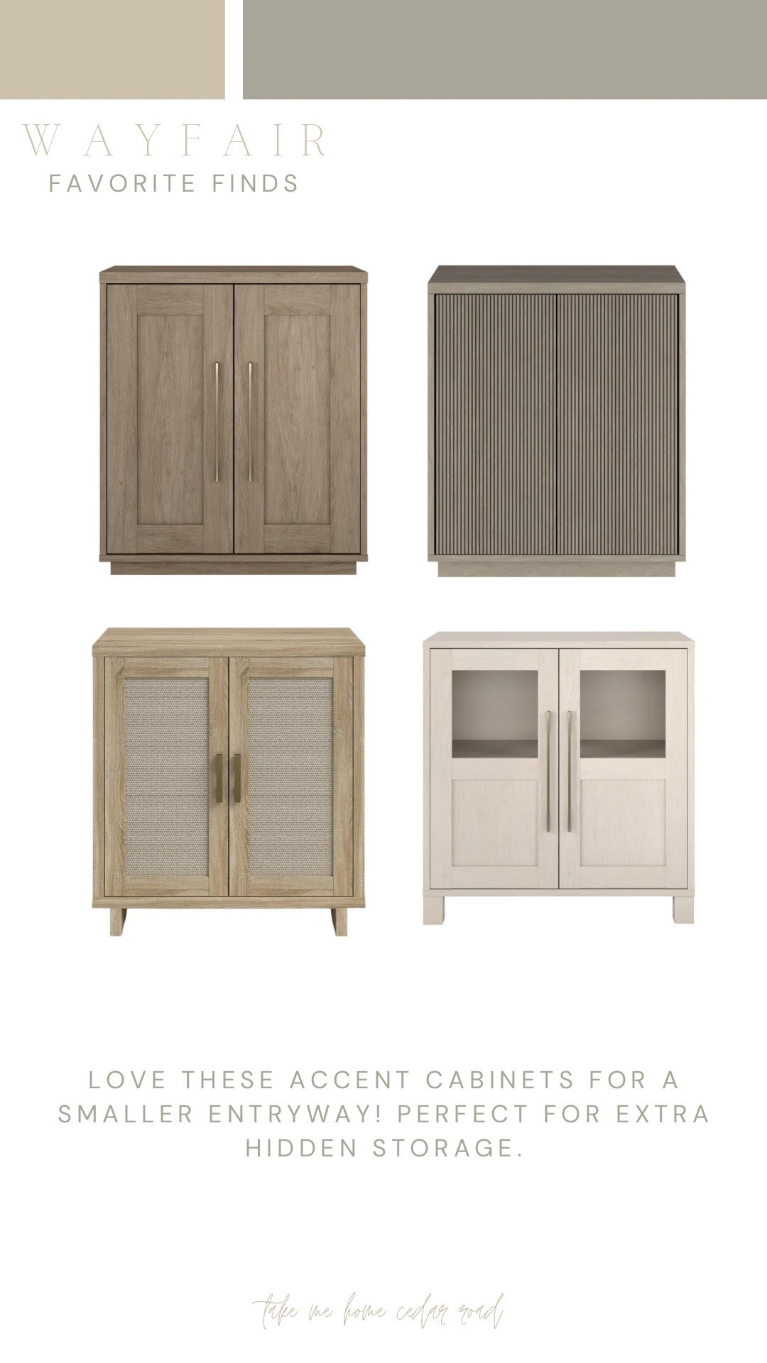 Accent cabinets that would work great in a small entryway or end of hallway! 

Accent cabinet, cabinet, storage cabinet, entryway

#LTKHome #LTKSaleAlert