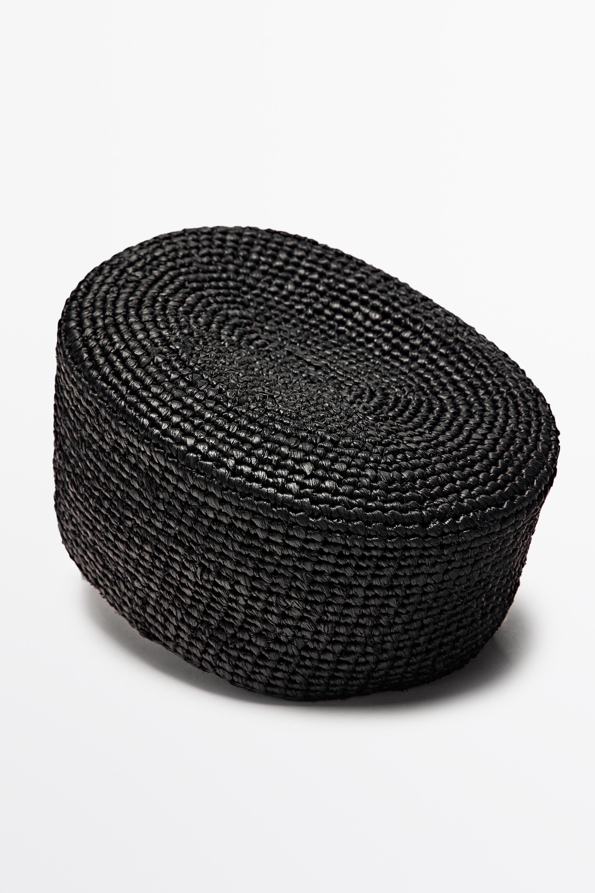 Raffia pillbox hat | Massimo Dutti UK