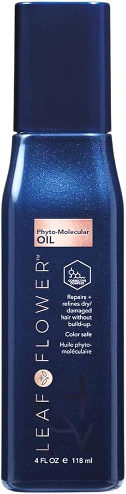 Leaf & Flower Phyto-Molecular Oil, Repairs and Refines Dry Damaged Hair, Color Safe, 4 FL OZ | Amazon (US)