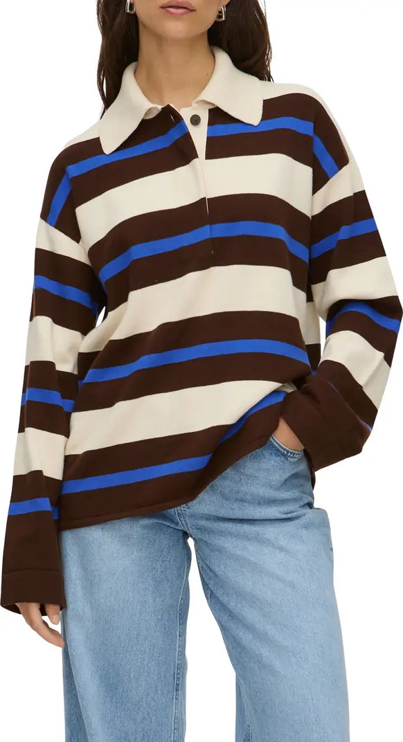 ALIGNE Ester Rugby Stripe Merino Wool & Cotton Sweater | Nordstrom | Nordstrom