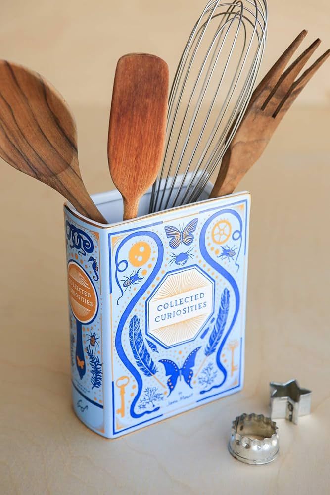 Bibliophile Ceramic Vase: Collected Curiosities illustrated by Jane Mount: (Flower Vase, Desk Vas... | Amazon (US)