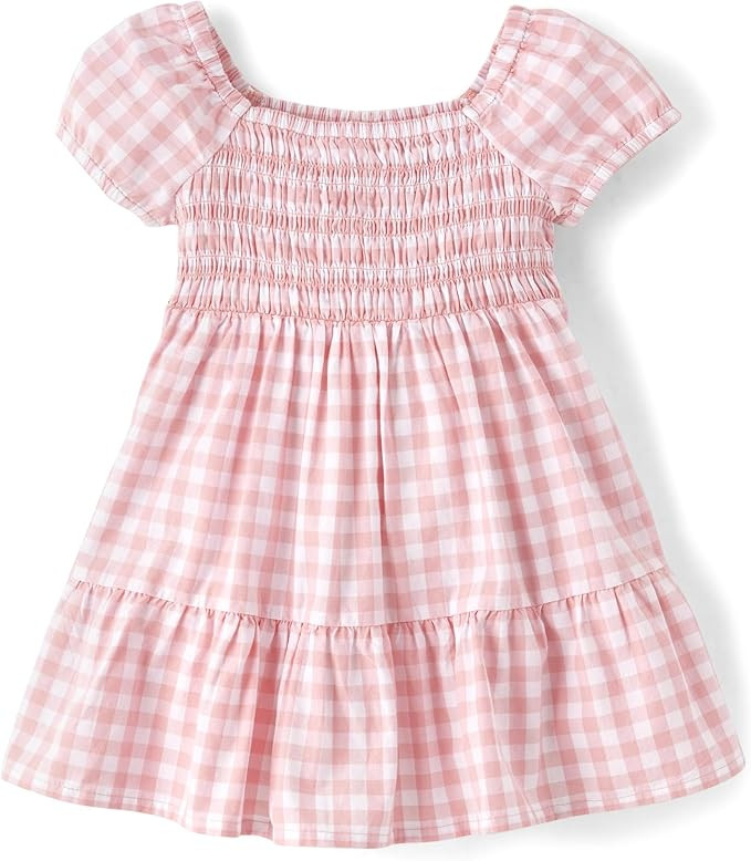 The Children's Place Baby Girls' and Toddler Short Sleeve Dressy Special Occasion Dresses | Amazon (US)
