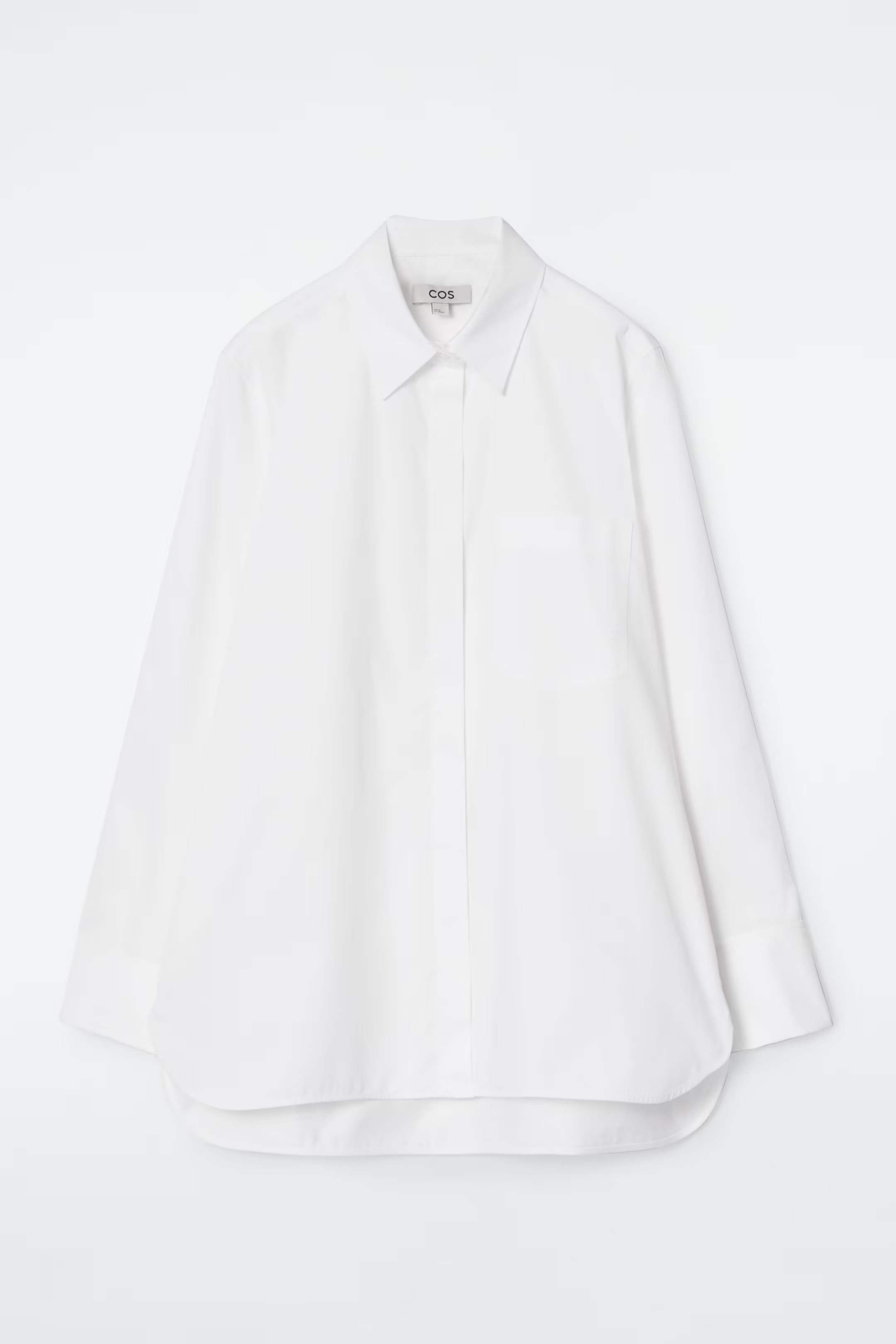 RELAXED OPEN-SLEEVE SHIRT - WHITE | COS (AU)