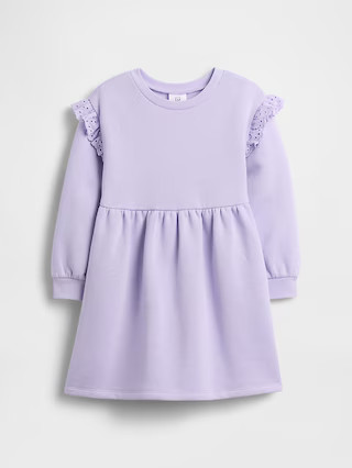babyGap Fleece Ruffle Dress | Gap Factory