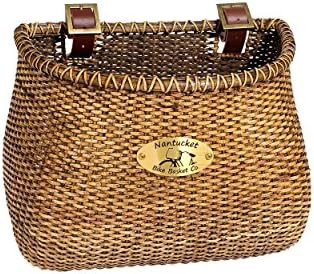 Nantucket Bike Basket Co. | Lightship Classic Bike Basket For Adult Bikes | Handwoven Rattan With... | Amazon (US)