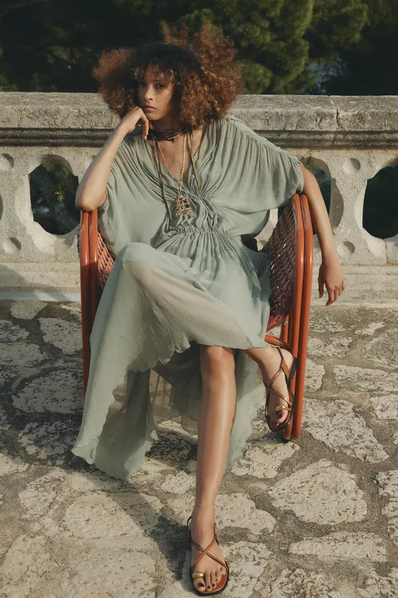 FLAT SANDALS WITH METAL TOE DETAIL | Zara UK