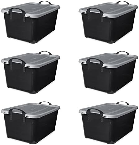 Life Story Multi-Purpose 55 Quart Stackable Storage Container with Secure Snapping Lids for Home ... | Amazon (US)