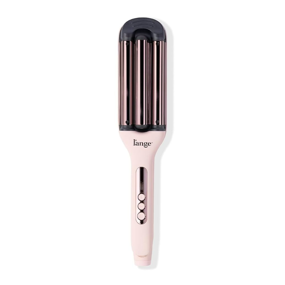 L'ANGE Hair Le Vogue Titanium Deep Waver Blush | 3 Barrel Hair Waver Tool Creates Long-Lasting Be... | Amazon (US)