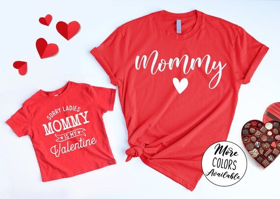 Mommy and Me Valentine's Day Shirt Sorry Ladies Mommy is | Etsy | Etsy (US)