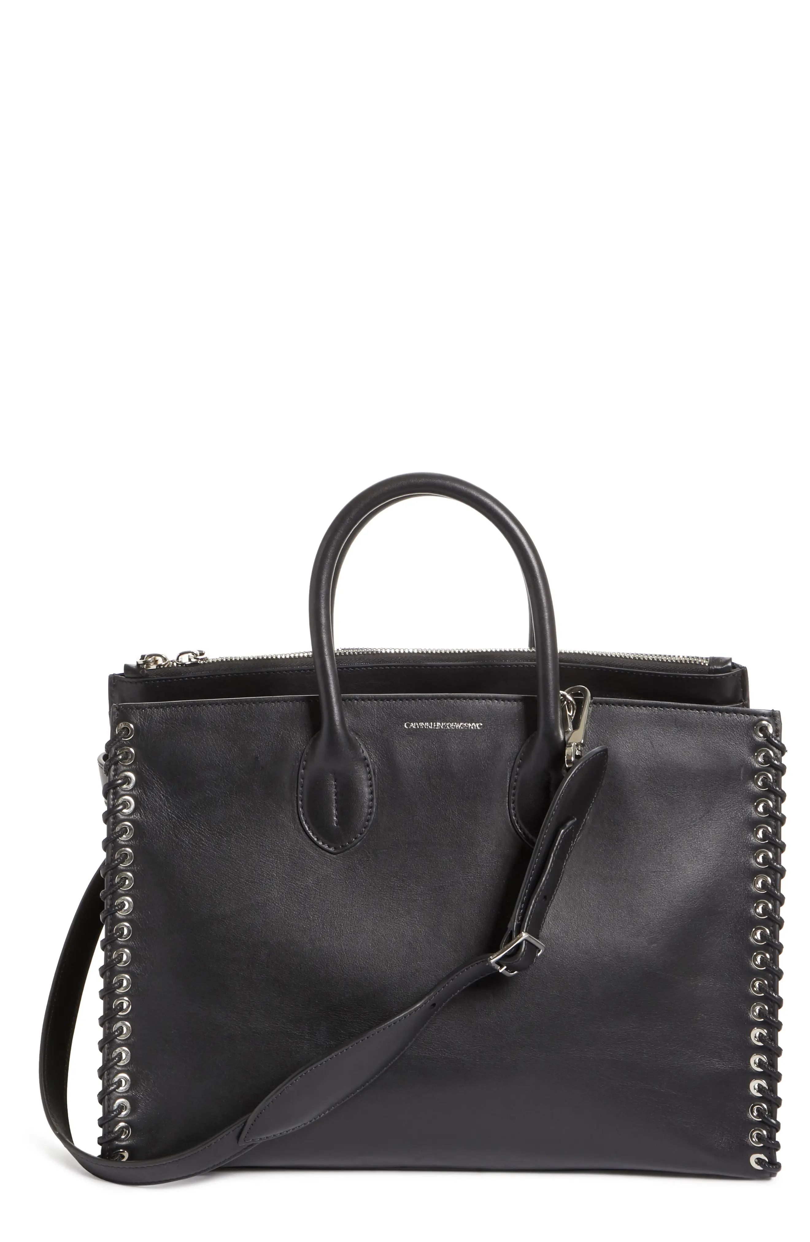 Large Whipstitch Calfskin Tote | Nordstrom