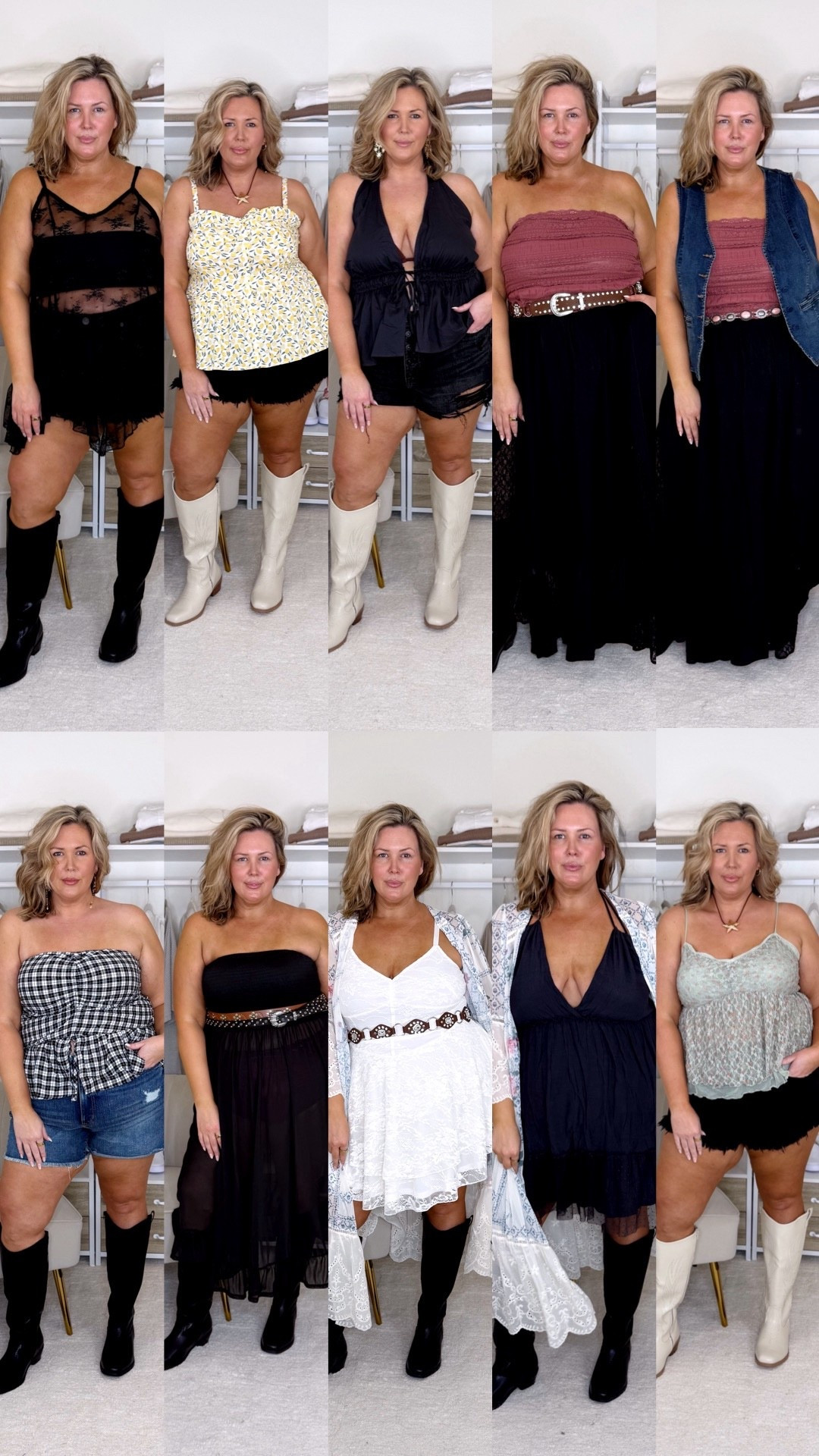 Wearing a size 2 (2X) in everything here! All of it runs true and fits well!

Plus size fashion, everyday outfit ideas, festival outfits, stagecoach outfit ideas, ootd, mom style, trendy fashionn

#LTKMidsize #LTKPlusSize #LTKFestival
