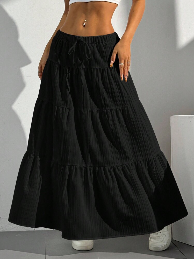 $12.51
-37%
$19.89
SHEIN EZwear Women's Casual Solid Color Textured Low Waist Flared Skirt
4.92
(8.7k+)
Color: Black


Size
US
0 (XXS)
2 (XS)
4 (S)
6 (M)
8/10 (L)
12 (XL)
Curve

Size Guide
 96% found it true to size 
Not your size? Tell us
 | SHEIN