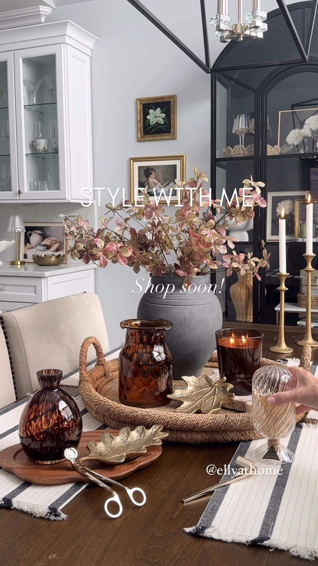 Fall tray styling with price friendly finds from Michael’s! Shop Amber, tortoise shell colors, brass trinket trays under $10! Shop soon high sellout risk! Shop fall candle, trays, black vase and fall florals.  Also shop more fall home decor! Target , Amazon home. 

#LTKHome #LTKFindsUnder50 #LTKSaleAlert