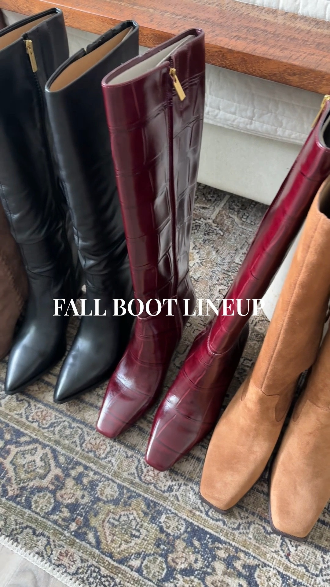 The ultimate fall boot lineup 👢✨
▫️ Bennidy knee-high croc embossed boot (statement luxe)
▫️ Kindre slouchy leather knee-high boot (effortless chic)
▫️ Sangeti suede knee-high boot (classic fall neutral)
▫️ Lorrys suede bootie (everyday versatile)

All available in extended calf widths ✔️ — linking each style

Hashtags (Keyword-Heavy):
#VinceCamuto #KneeHighBoots #SlouchyBoots #SuedeBoots #CrocBoots #BootSeason #FallStyle #LTKBoots #LTKFallFashion #FallOutfits #LTKFinds #BlockHeelBoots #TallBoots


#LTKFallSale #LTKU #LTKSeasonal