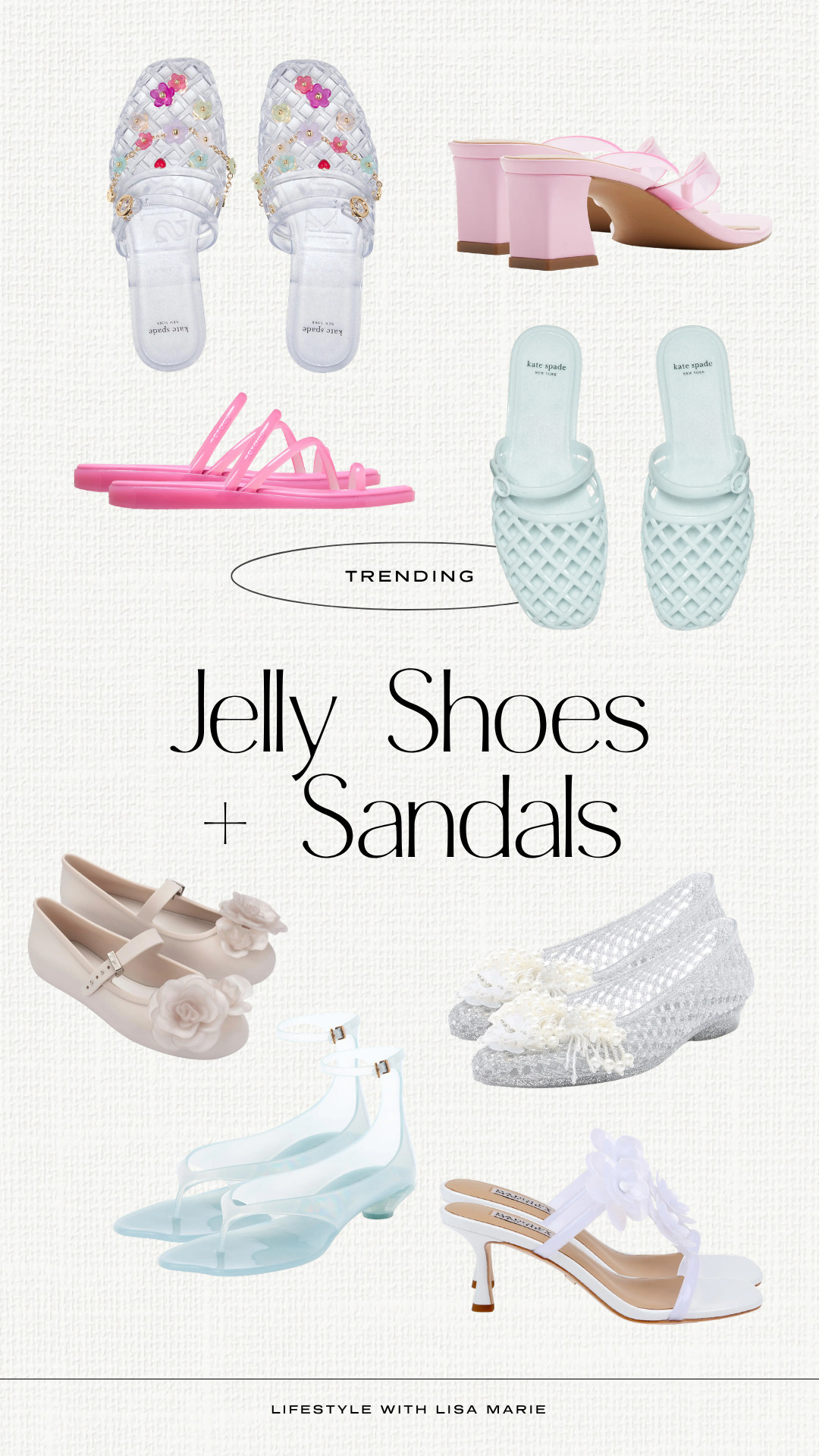 Trending jelly shoes and sandals for summer! Feminine and floral sandals, slides, heels, mules, ballet flats, wedges and kitten heels. Blue, pink, beige and clear shoes for a shower or event. Pool, beach and boat shoes.

#LTKSeasonal #LTKPetite #LTKSwim