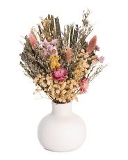 13in Dried Floral Arrangement In Bud Vase | Marshalls