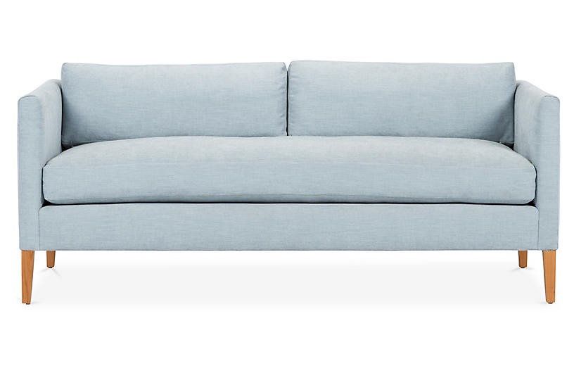 Albee Sofa, Sky Blue | One Kings Lane