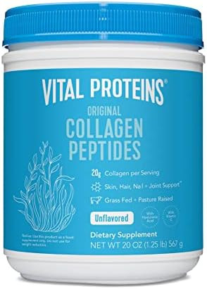 Vital Proteins Collagen Peptides, Unflavored, 20 oz | Amazon (US)
