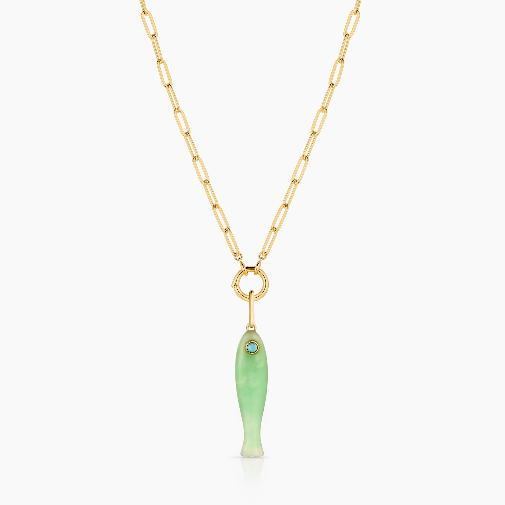 Fortuna Chrysoprase Fish | Thatch