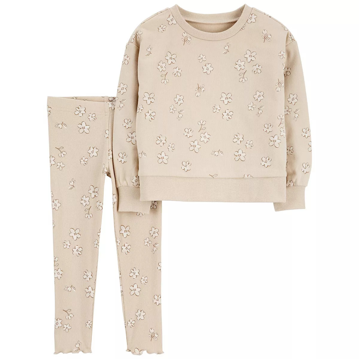 Baby Girl Carter's 2-Piece Floral Pullover & Stretch Legging Set | Kohl's