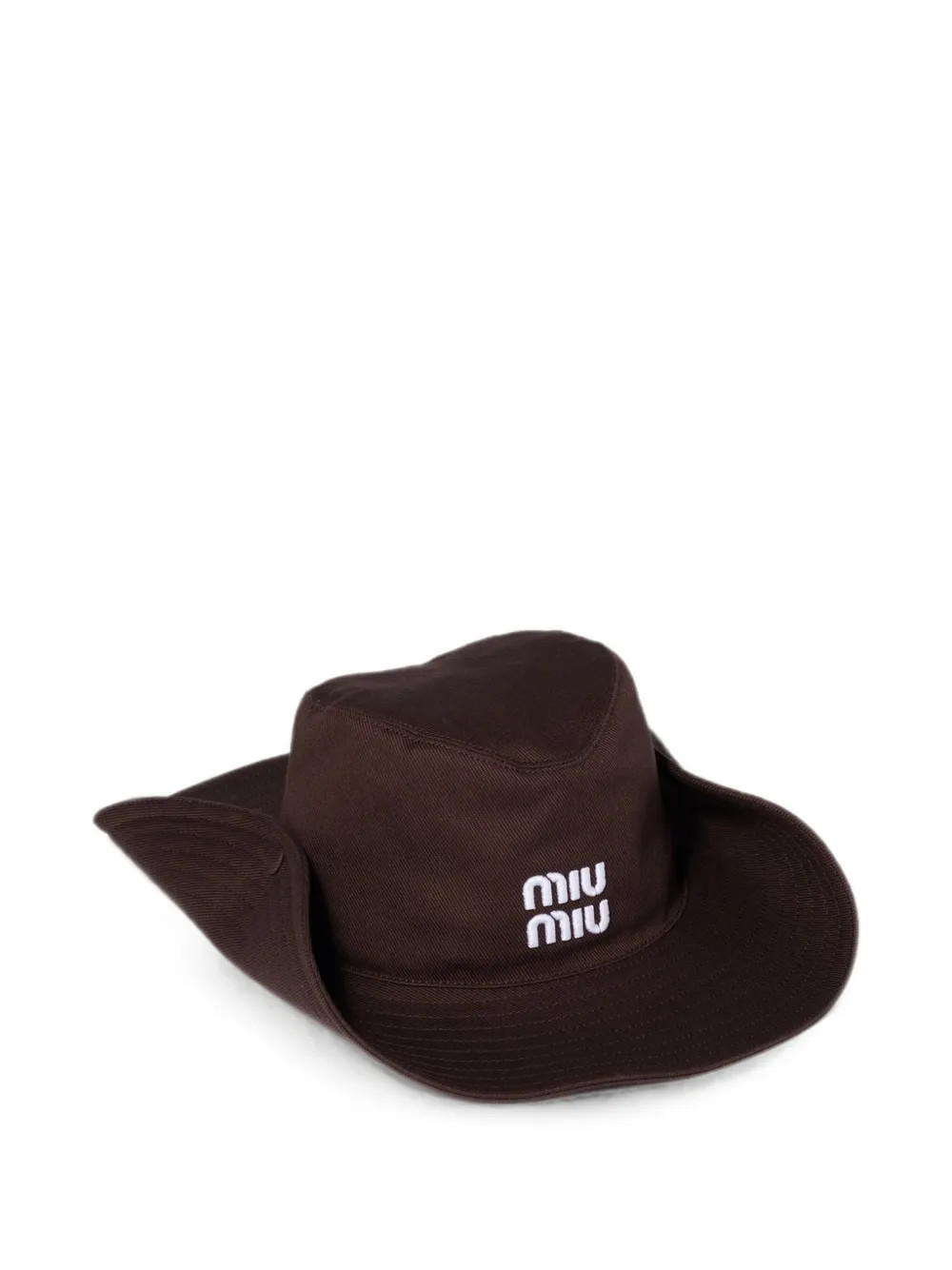 Miu Miu drill hat - Brown | Farfetch Global