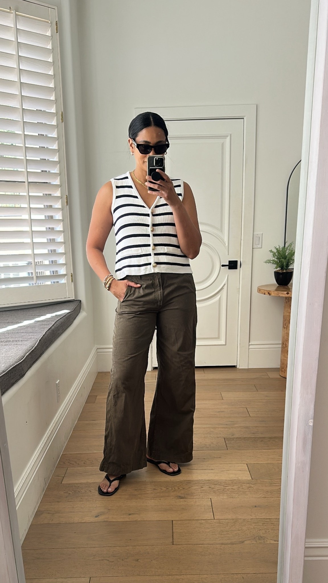 Early spring outfit inspo!! My sweater vest and bottoms are on sale, super chic and classy with trouser pants!!

#LTKSaleAlert #LTKootd #LTKOver40