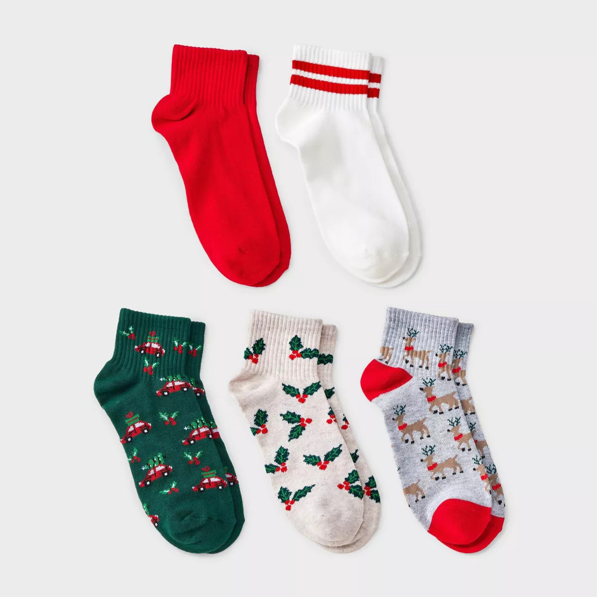 Women's Christmas Magic Ankle Socks 5pk - Wondershop™ Assorted Colors 4-10 | Target