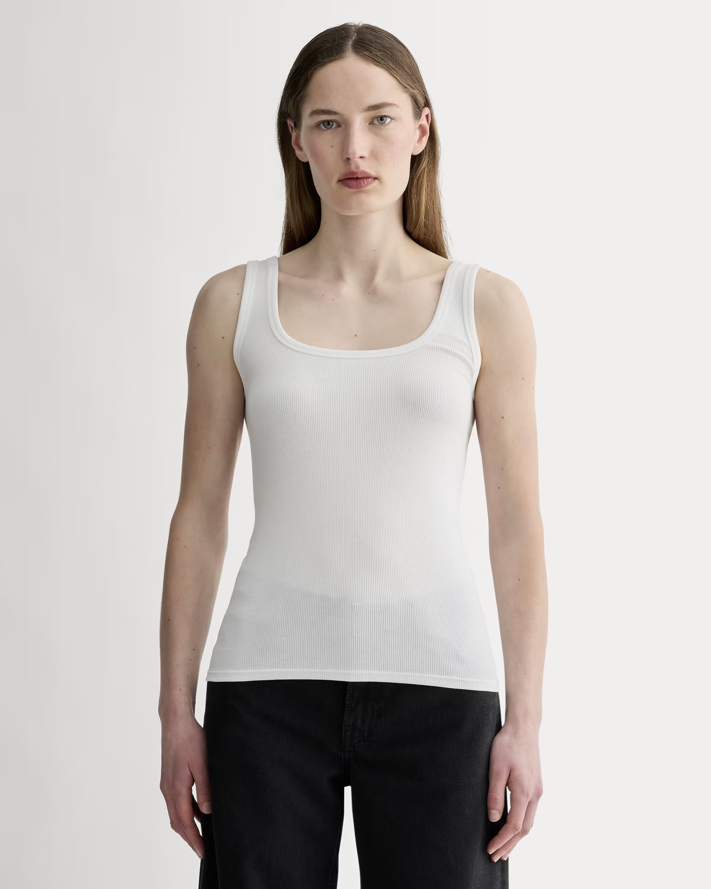 The Luxe Rib Square-Neck Tank | Everlane