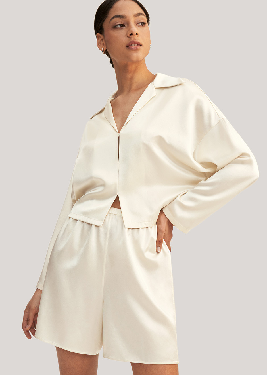 Osmanthus Silk  Pullover Pajama Set | LilySilk