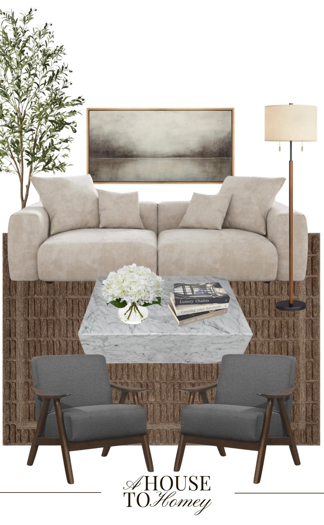 Living room inspo!

Living room furniture
Living room seating
Sofa 
Beige sofa
Accent chairs
Marble coffee table
Living room rug
Brown rug
Area rug
Neutral rug
Faux olive tree
Living room art
Framed art

#LTKHome #LTKSaleAlert