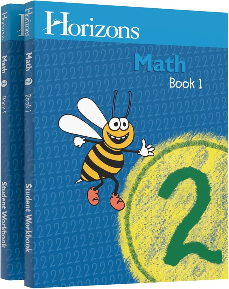 Horizons Math 2 SET of 2 Student Workbooks 2-1 and 2-2 | Amazon (US)