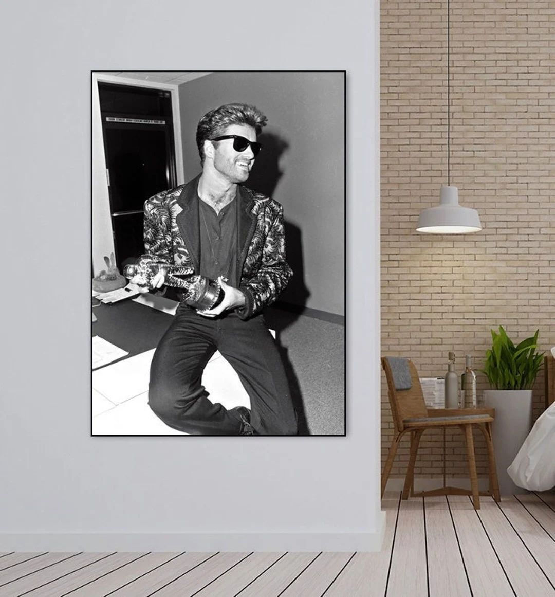 George Michael, Music Singer Canvas Poster Wall Art Decor Home Decor Frameless | Etsy (US)