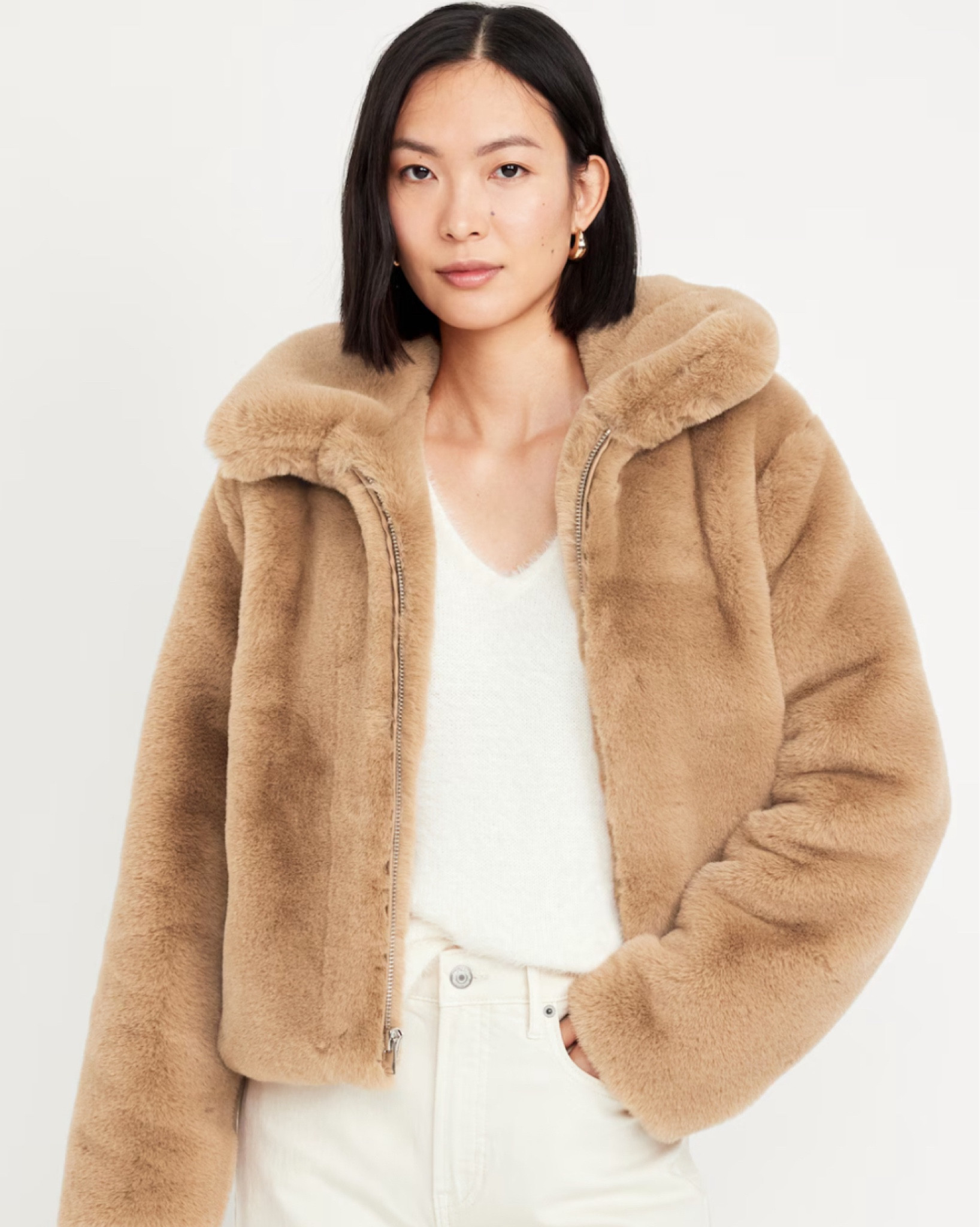 Faux-Fur Zip Jacket! On sale now! 40% OFF! Comes in black too!

#LTKSaleAlert #LTKSeasonal #LTKFindsUnder50